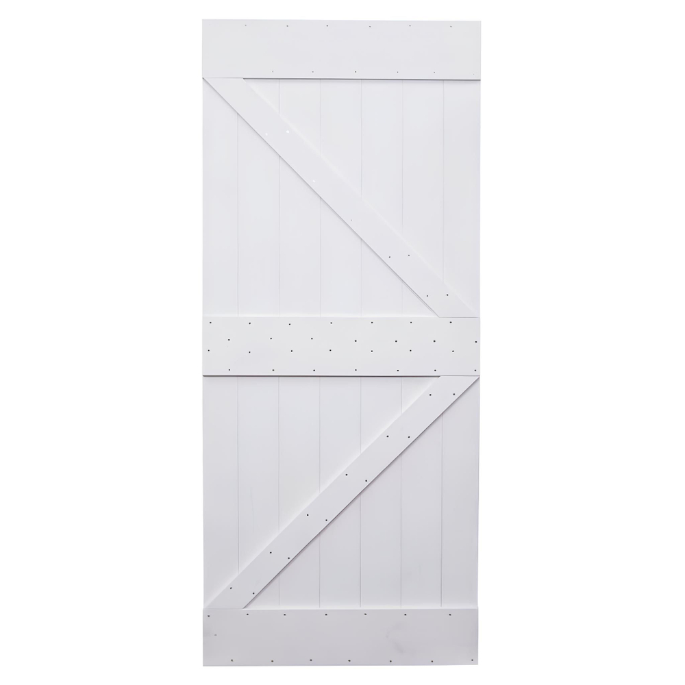 Дверь межкомнатная, 90х210, Дези, из массива дерева, амбарная дверь, для дома и бани, белая, Dipriz