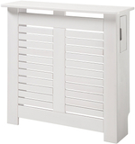 Экран для радиатора, 80х21х82, деревянный, из массива сосны, белый, Dipriz