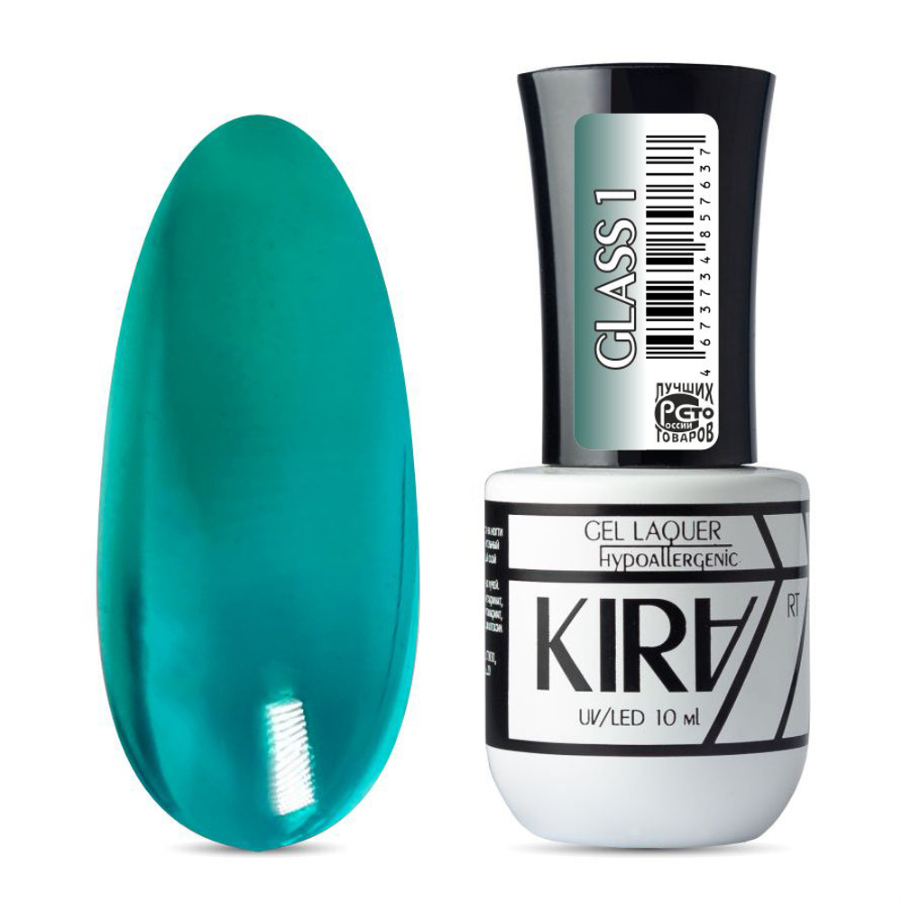 КИРА гель-лак GLASS 001 10 мл.