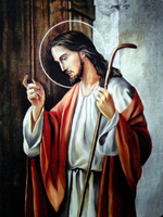 Икона под старину А4. Дерево, холст (иконы Спасителя и Богородицы)