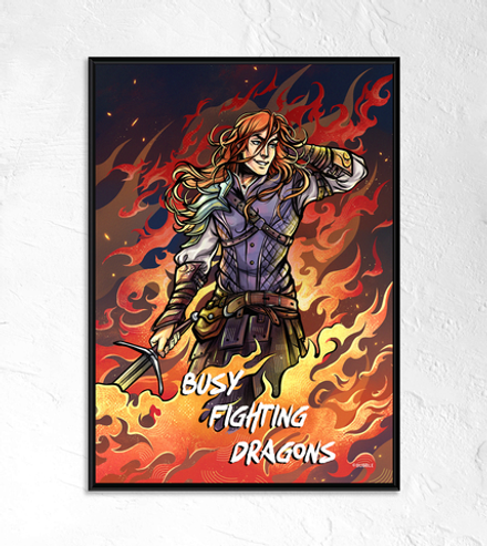Постер Разумовский: Busy Fighting Dragons (двусторонний)