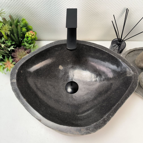 Раковина из речного камня RS-63843 (54*42*16) 0122