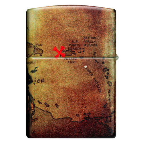 Зажигалка Zippo Pirate Ship с покрытием White Matte