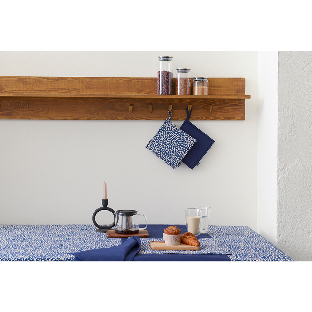 Прихватка из хлопка темно-синего цвета из коллекции essential, 22х22 см