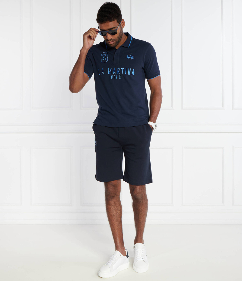 Поло La Martina - темно-синий(YMP320 PK001)