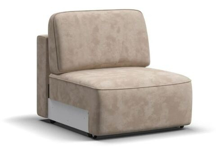 Кинг Модуль спальное место Велюр Алькантара пепел