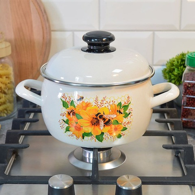 Кастрюля 2л "Цветочный мёд"