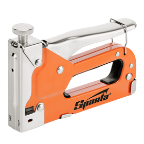 Степлер мебельный регулируемый, со скобами 200 шт, тип скобы 53, 4-14 мм Sparta 42002