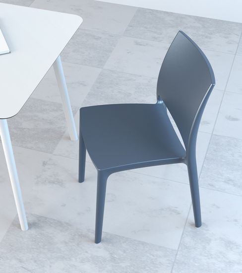Стул пластиковый Maya Серый
