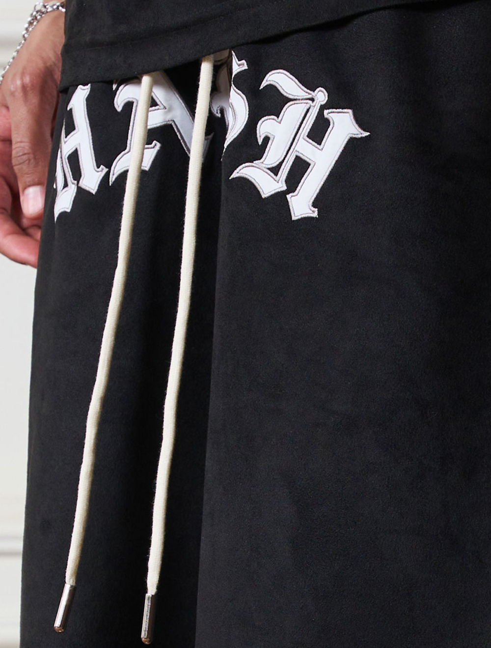 Шорты HARSHandCRUEL "Font Logo" Velour Shorts