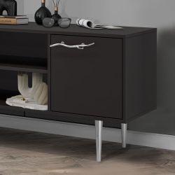 Тумба под ТВ Арт Колор matte 117см Стайл Сильвер Терпкий коричневый матовый