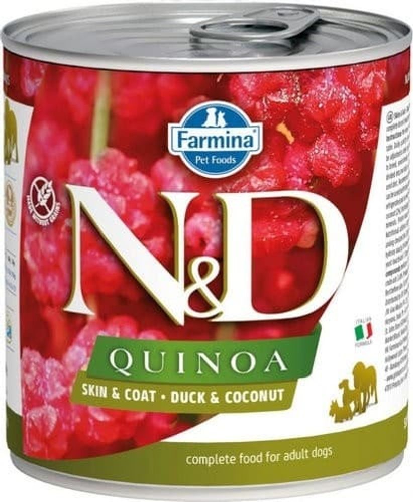 Корм влажный ND Dog QUINOA Duck &amp; Coconut / Утка с кокосом для собак 285г