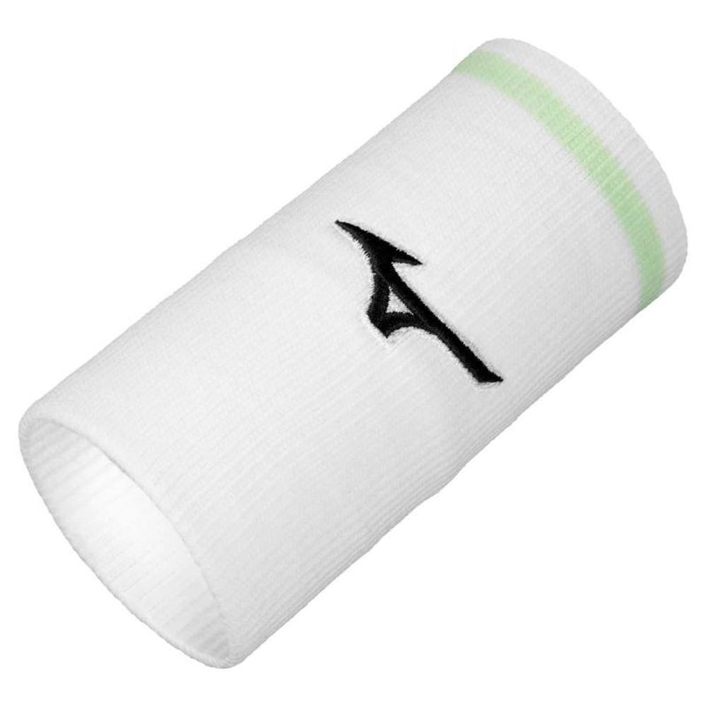 Напульсник теннисный Mizuno Wristband Long With Line - белый