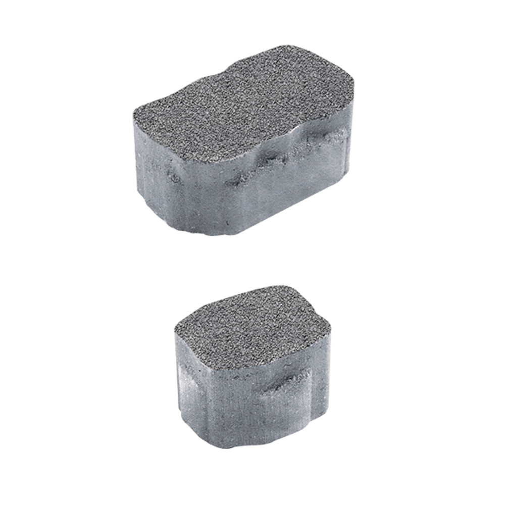 Тротуарная плитка Арена - Гранит Серый, комплект из 2 видов плит