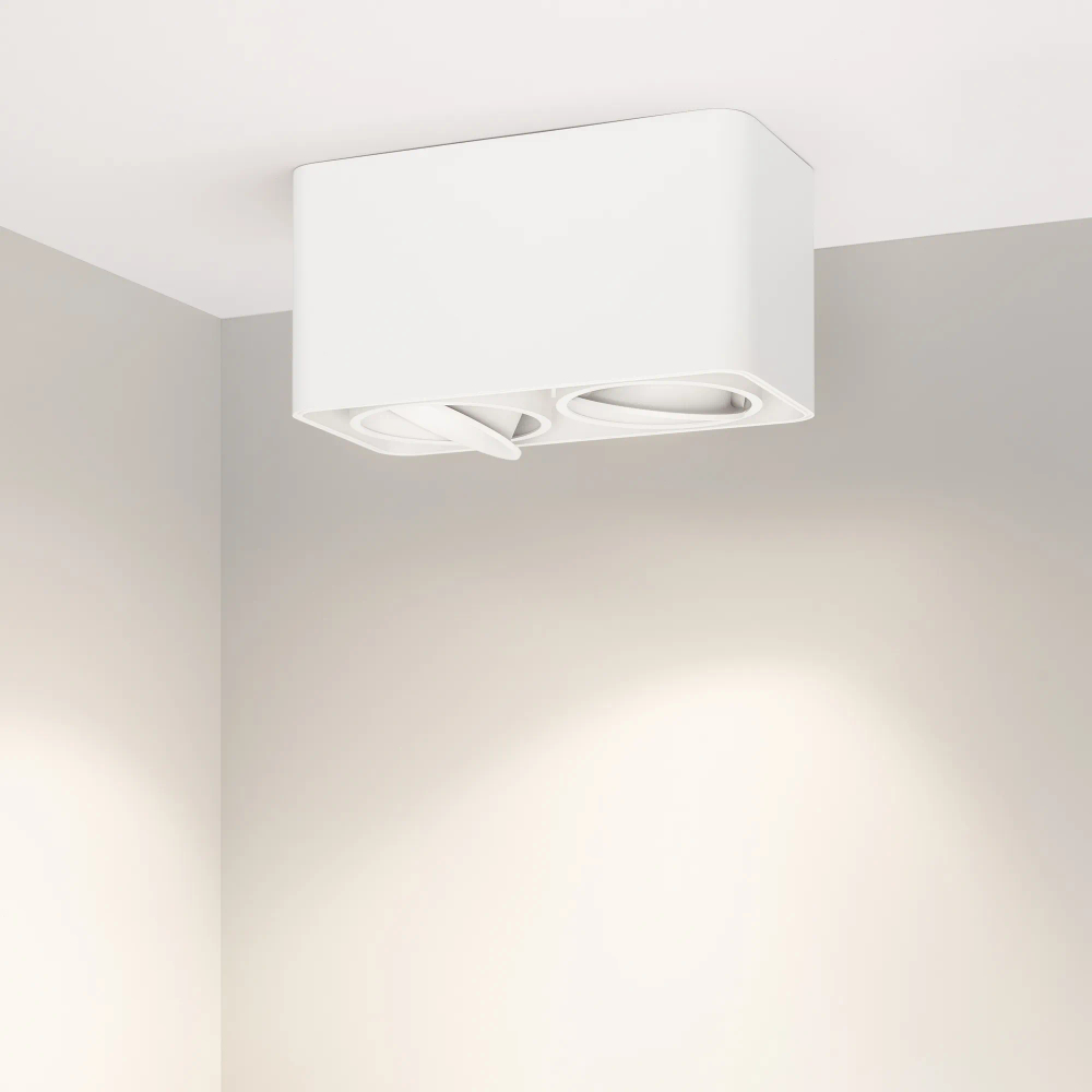 Светильник SP-CUBUS-S195x100-2x8W Day4000 (WH, 45 deg, 230V) (Arlight, IP20 Металл, 3 года) 036059