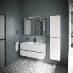 Шкаф-пенал Sancos Urban подвесной, белый глянец 350х300х1600