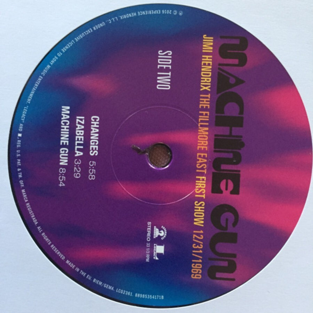 Jimi Hendrix / Machine Gun - Jimi Hendrix The Fillmore East First Show 12/31/1969 (2LP)