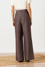 31148 Брюки женские (шоколадный полоска)