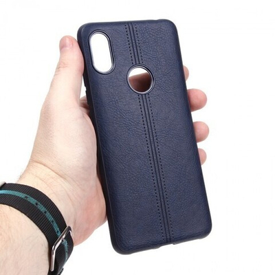 Панель из экокожи для Xiaomi Redmi S2, 010498 Черный