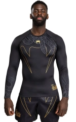 Рашгард VENUM SERPENTI BLACK/SILVER/GOLD длинный рукав