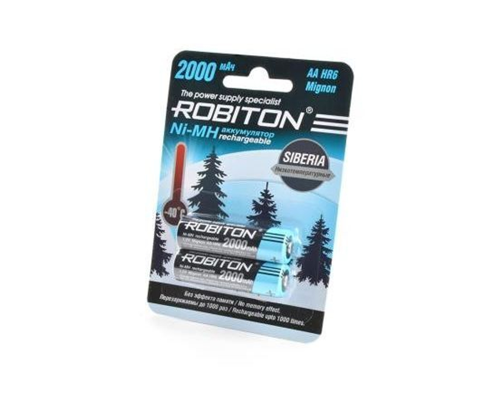 Аккумулятор ROBITON SIBERIA 2000MHAA-2 низкотемпературные BL2