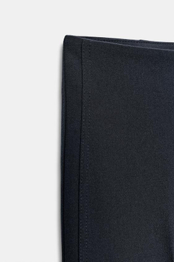 ZARA БРЮКИ FLARE С БОКОВЫМИ ШВАМИ, МОРСКОЙ СИНИЙ