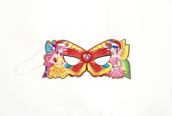 Веер и маска новогодние (маскарадный набор)