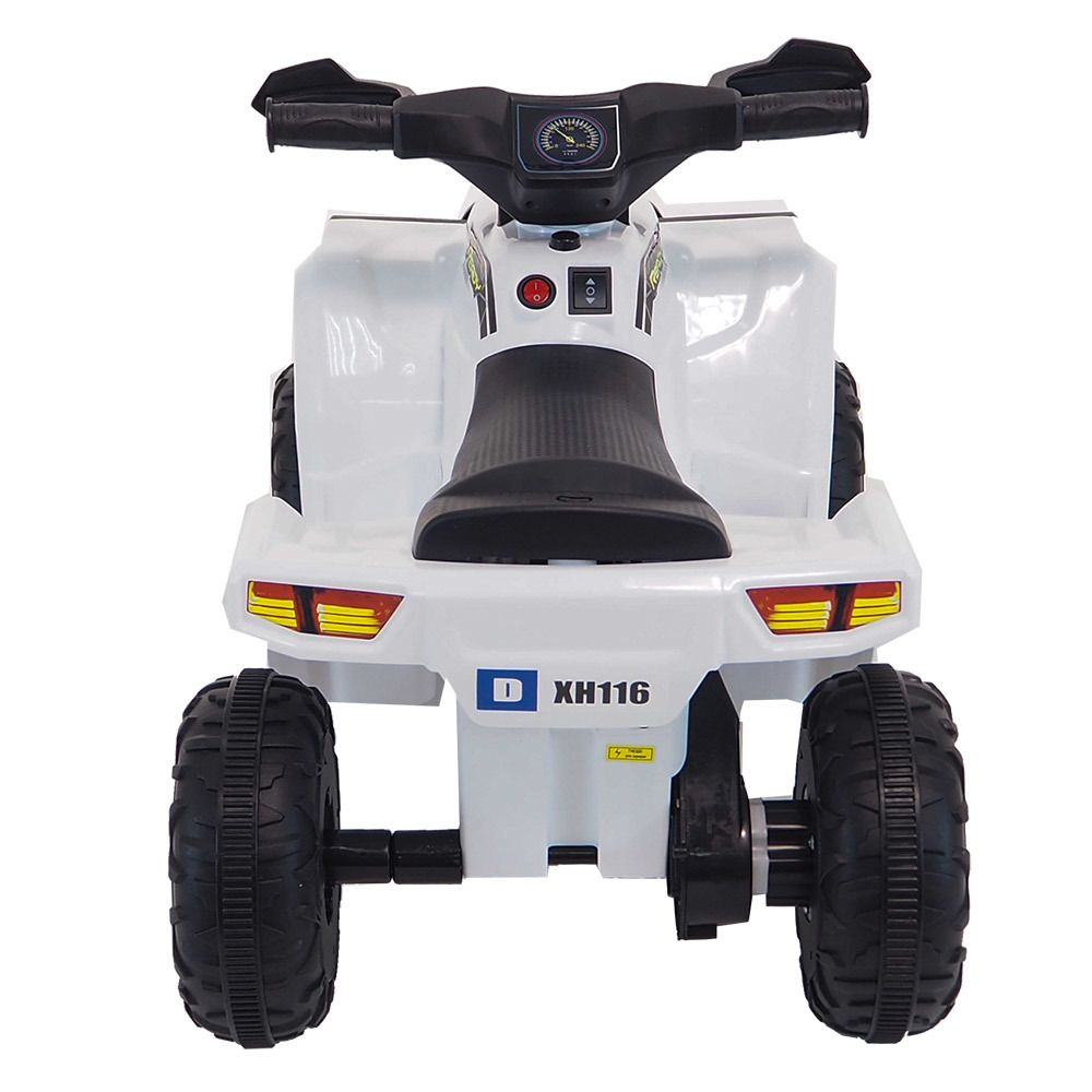 PITUSO Электроквадроцикл XH116, 6V/4.5Ah,20W*1,колеса пласт,свет,муз,амортиз,68*42*45см,Белый/WHITE