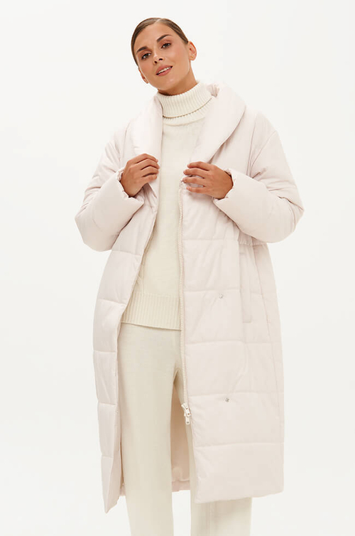 0116 Пальто женское (кремовый)