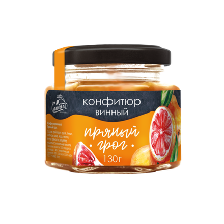 Конфитюр винный Пряный грог 130 гр
