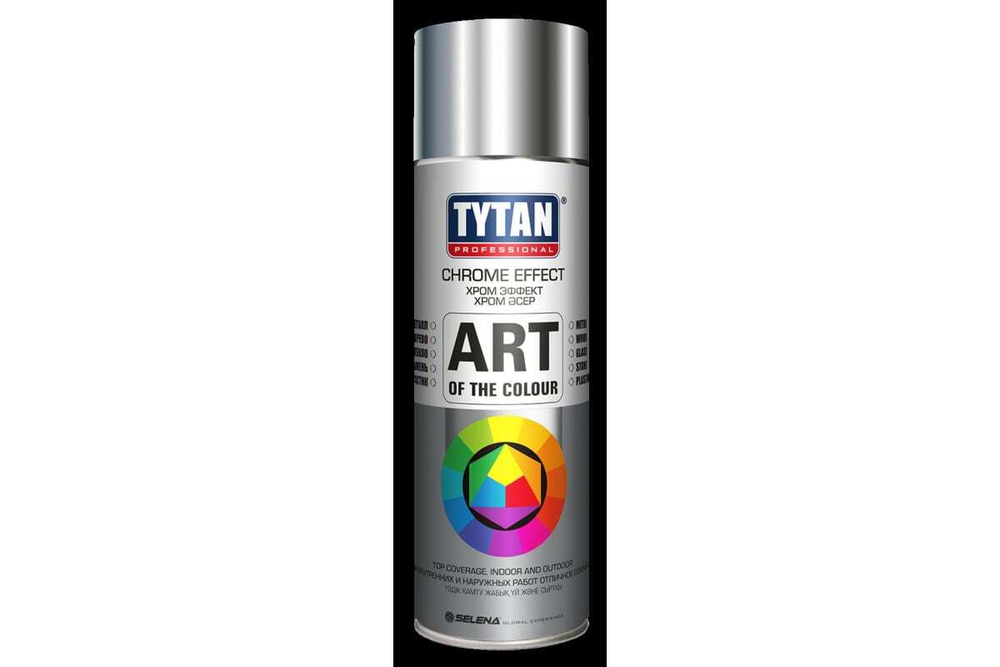 Краска универсальная аэрозольная акриловая Tytan Professional Art of the colour глянцевая хром 400 мл