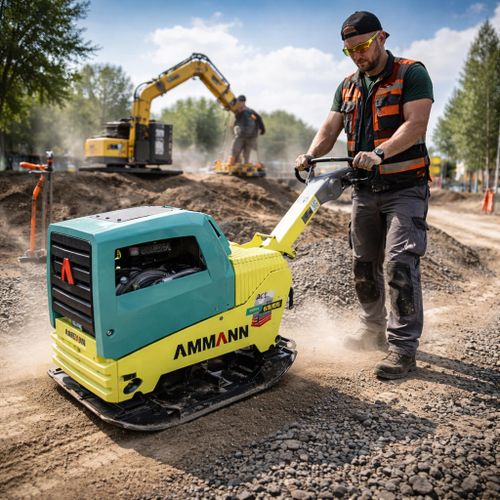 Виброплита дизельная Ammann APH 65/85 - [471 кг / 65 кН / Hatz Supra 1D81S]