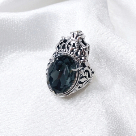 "Гримальди" кольцо в серебряном покрытии из коллекции "Пале-Рояль" от Jenavi