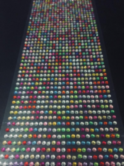 Стразы самоклеющиеся Голубые d=2 мм 1040 шт