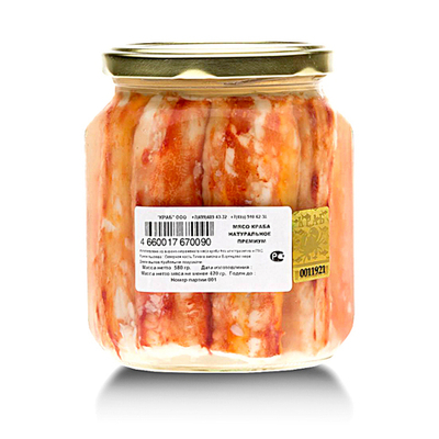 Краб консервированный 520 гр