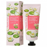 Крем для рук с экстрактом Водяной Лилии FarmStay Pink Flower Blooming Hand Cream  Water Lily 100мл