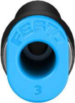 Переходник цанговый со вставной втулкой Festo QSM-4H-3-100 (комплект 100 шт)
