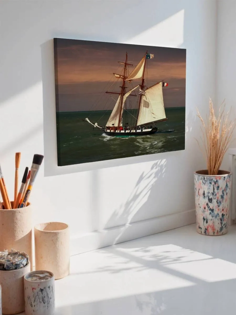 Картина на стену 40 X 50 Парусная лодка