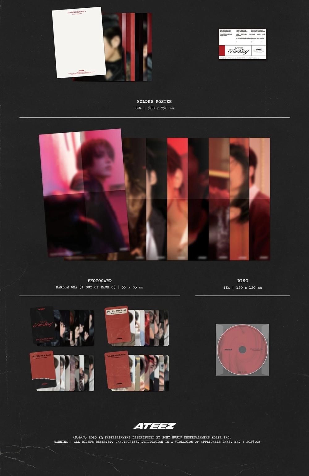 Альбом ATEEZ - GOLDEN HOUR : Part.3 ‘In Your Fantasy Edition’ [Limited ed.]