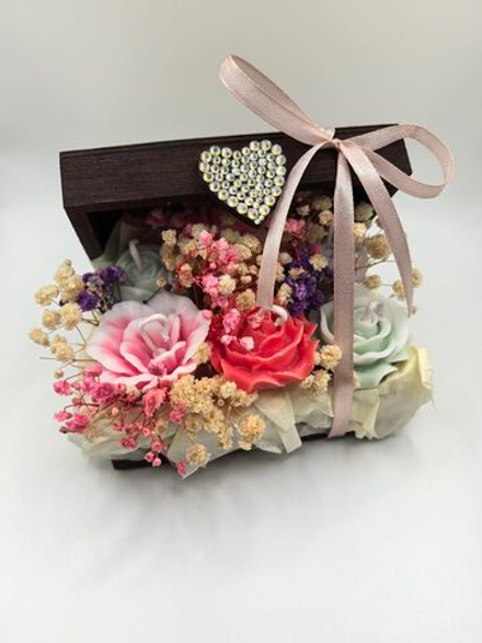 Подарочный набор в шкатулке из свеч "Магия"