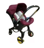 Автолюлька 4в1 Бордовый, FooFoo