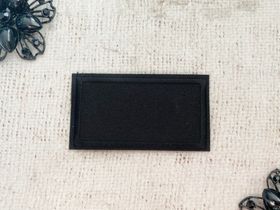 Термоаппликация, р. 6,2х3,8 см, чёрный