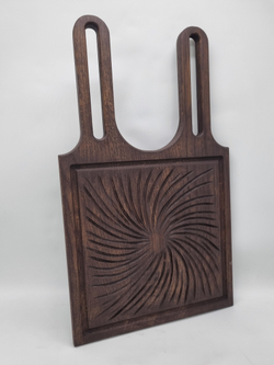 Доска сервировочная для подачи; темный дуб, H=20, L=550, B=330 мм.