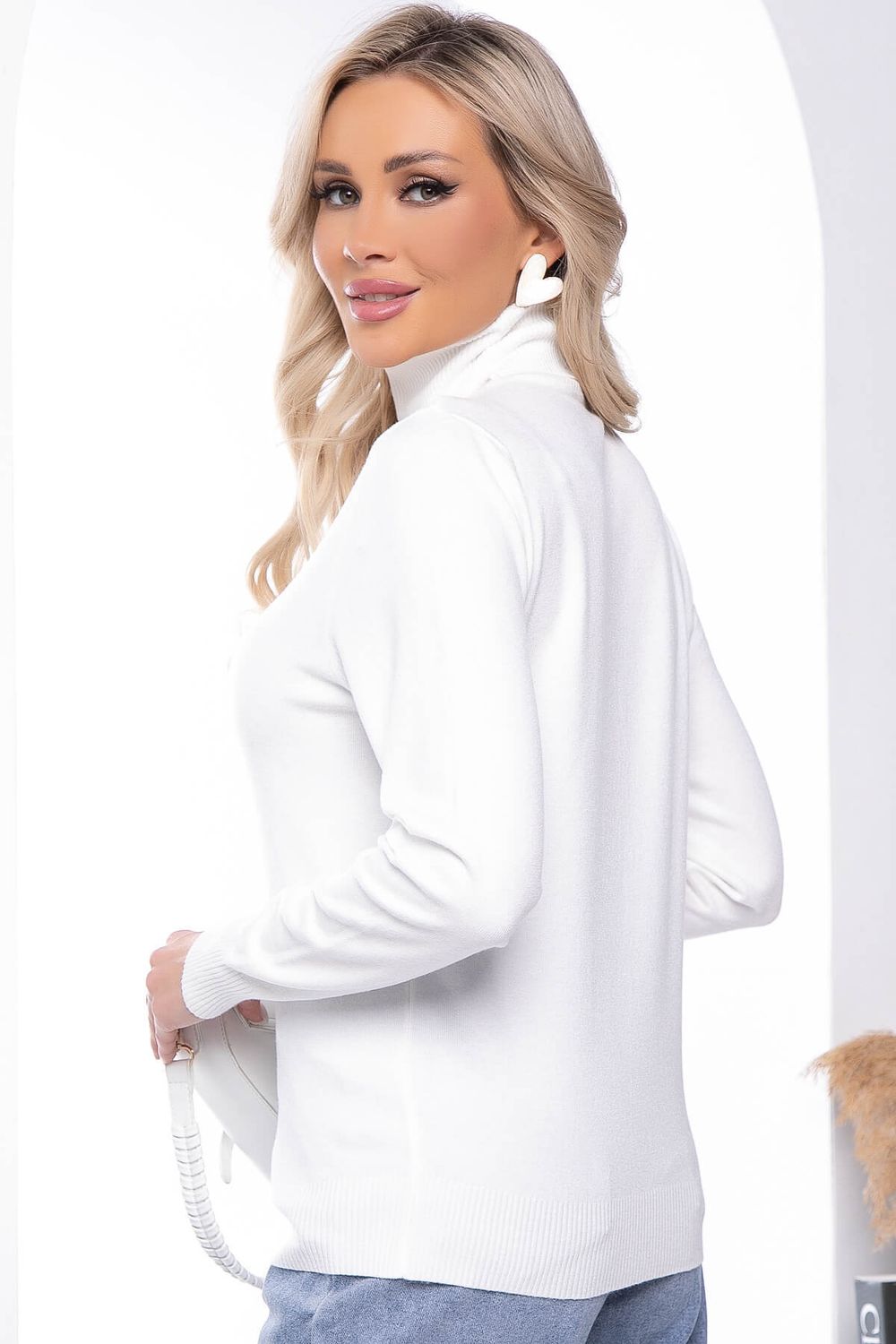 Водолазка Зимняя история (белая) Б14520-20М LT Collection