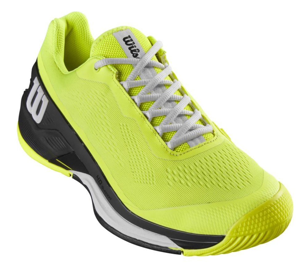 Кроссовки теннисные Wilson Rush Pro 4.0 - safety yellow/black/white