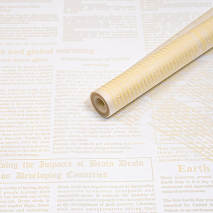 Пленка мат-я ГАЗЕТА ДЕЛОВАЯ КРЕМ 60см*200гр