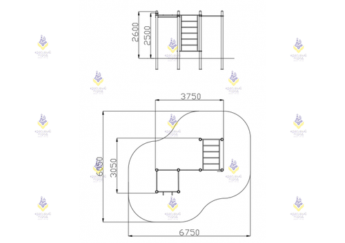 Воркаут «3 турника, шведская стенка, кольца и рукоход»