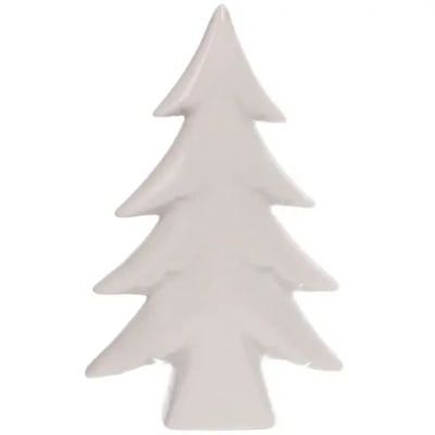 Украшение новогоднее GLOSS «Новогодняя елка» 16*6*23 см, Белый