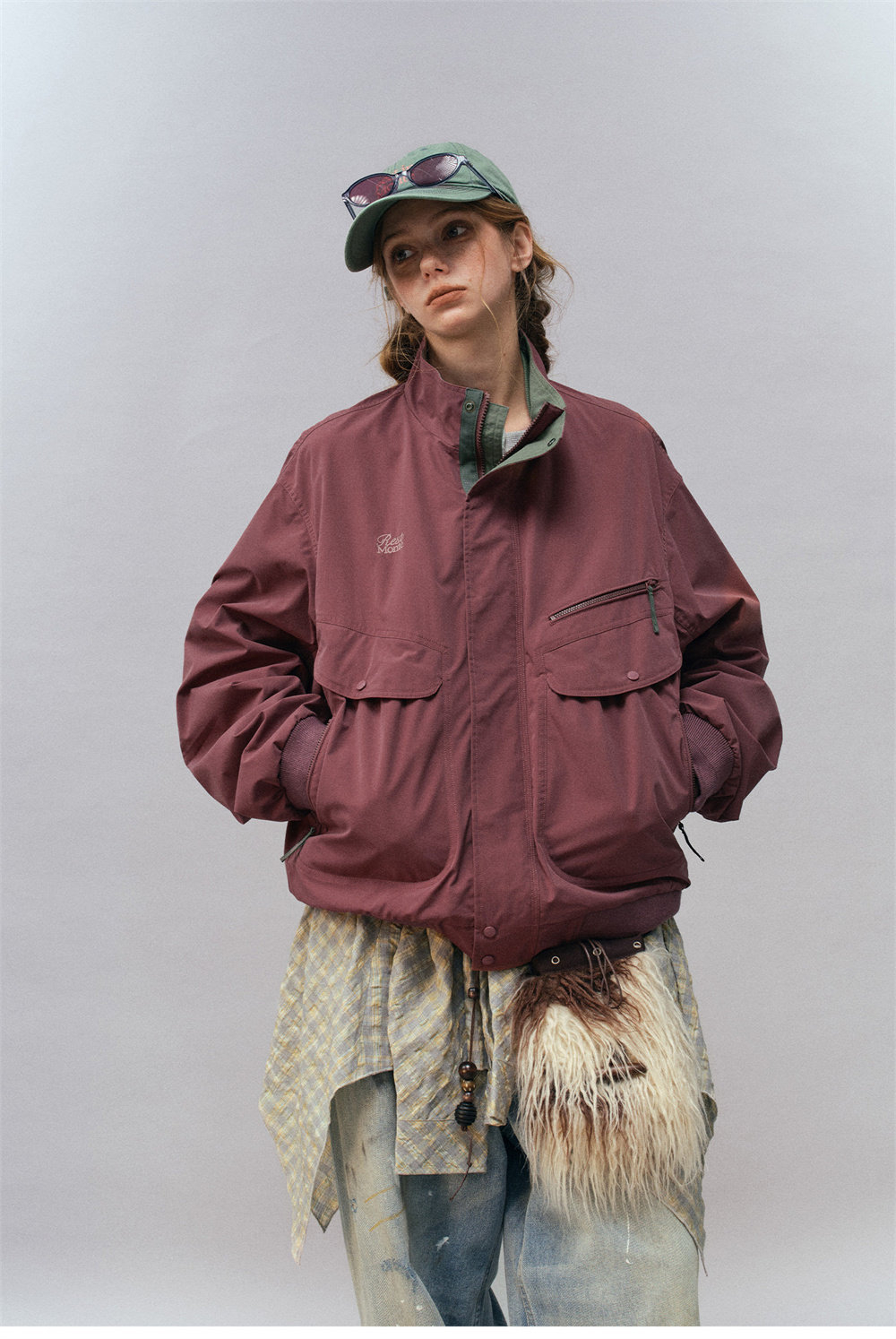 Куртка Nothomme Monterest Outdoor Water-Repellent Retro Mountain Style Color-Block Loose Fit Stand Collar Workwear Jacket