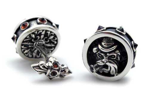 Запонки серебряные Churchill AZCL-013.